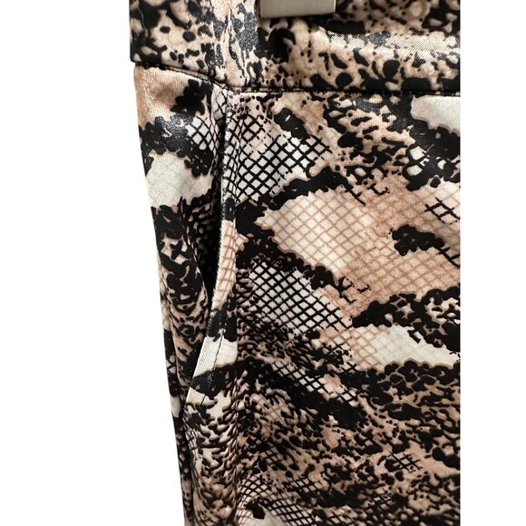 π 2/$30 π Snake Print Womens Bell Bottom Pants - Milk & Honey Brand Size S - Picture 2 of 8